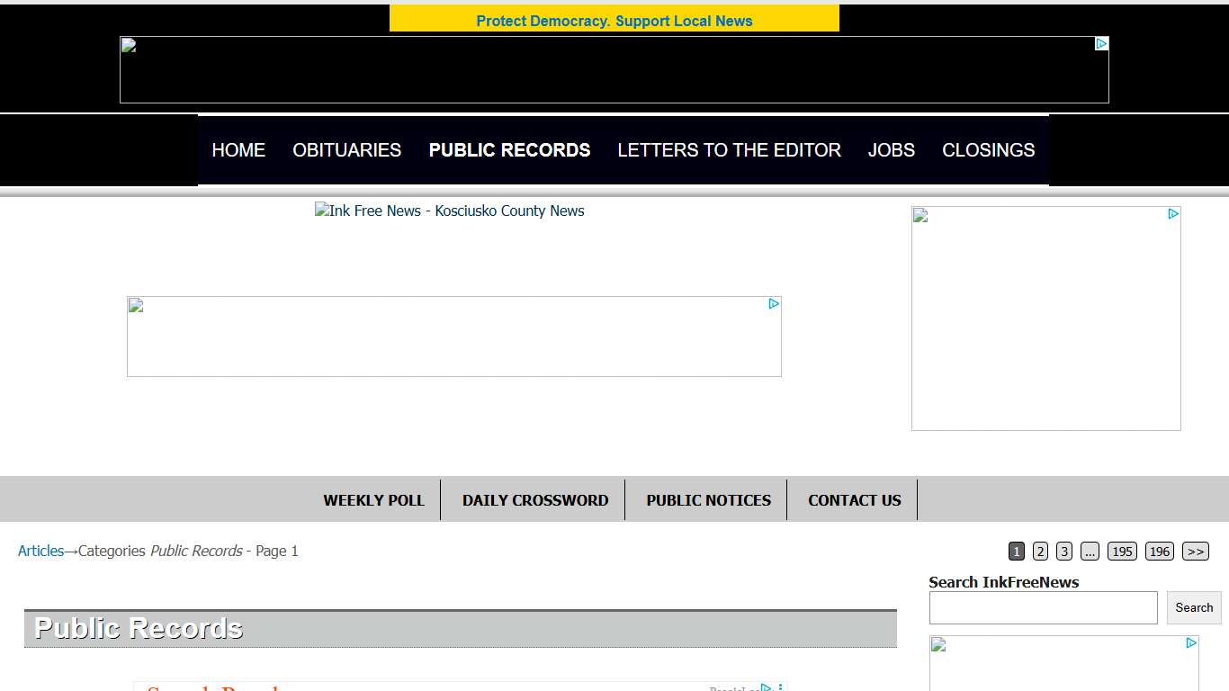 Public Records – InkFreeNews.com